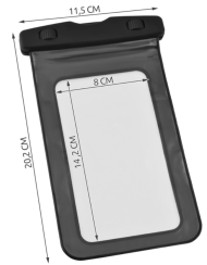 ISO Carcasă impermeabilă pentru telefon - negru