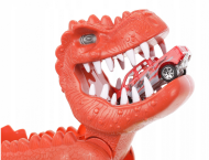 Lansator de dinozauri cu tobogan + 2 mașini Car Truck Dino
