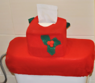 Capac de toaletă de Crăciun Santa Claus