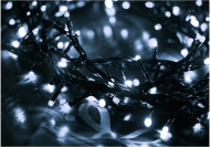 Lumini de Crăciun în aer liber/în interior 100 LED - alb rece - 220V/31V - 13m