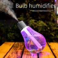 Difuzor de arome, umidificator de aer cu iluminare LED in forma de bec