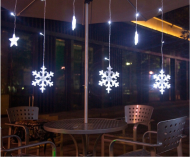 Lumini de Crăciun pentru interior/exterior, 138 LED-uri, alb rece, 5,7m