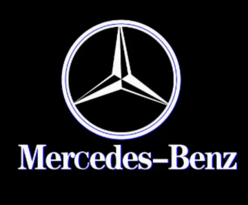 Proiector LED cu logoul mărcii auto - 2 buc (Mercedes)