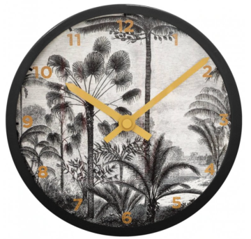 Ceasul de perete atmosferă tropic, aluminiu, Ø 22 cm Model: 4
