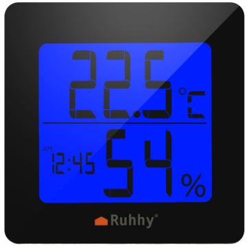 Termometru digital, stație meteorologică, hygrometru LCD RUHHY 5IN1