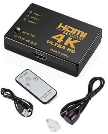 Comutator HDMI 4K cu telecomandă